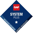 GAF System Plus Certified Badge